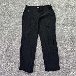 Maurices Pants Womens M Black Ponte Pull On Elastic Waist Stretch Dress Casual
